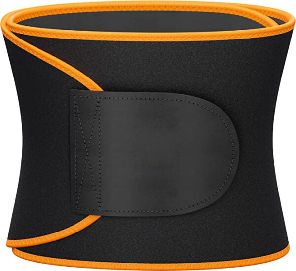 ISG Sports Waist Trimmer Gürtel – Verstellbarer Klettverschluss – Atmungsaktiv &amp; Leicht für Fettverbrennung &amp; Core-Stabilität