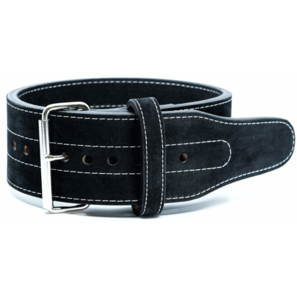 ISG Sports Einfach-Dorn Leder Hebegürtel – 4" Breit Premium Leder – Robust &amp; Langlebig für Powerlifting, Kniebeugen &amp; Kreuzheben