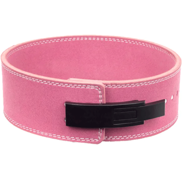 ISG Sports Pink Leder Gürtel mit Hebelverschluss – Premium Leder &amp; Robuste Metallschließe – Elegant &amp; Vielseitig für Jeden Anlass