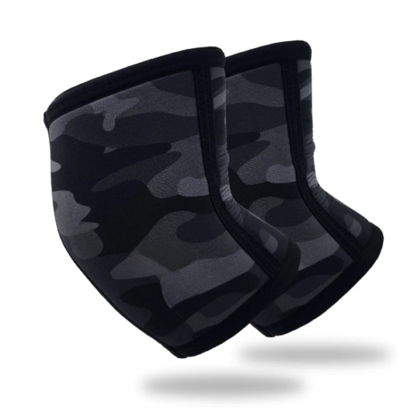 ISG Sports Camo Ellbogen Bandagen – 5mm Neopren – Tarnmuster Design für Schutz, Stabilität &amp; Schmerzlinderung beim Training