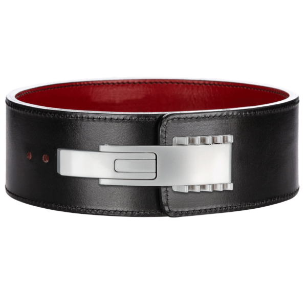 ISG Sports Premium Leder Gürtel mit Hebelverschluss – Innovativer Ratschenmechanismus &amp; Robuste Metallschließe – Klassisch &amp; Vielseitig