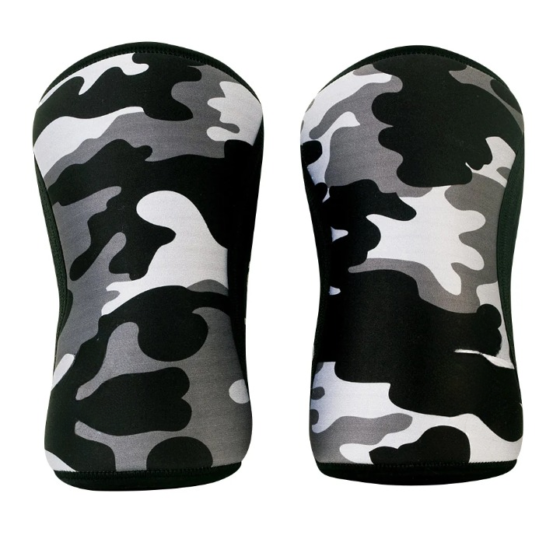 ISG Sports Camo Neopren Knie Bandagen – 3/5/7mm – Tarnmuster Design für Schutz, Stabilität &amp; Schmerzlinderung beim Training