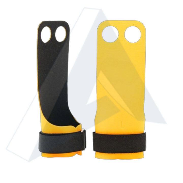 ISG sports Carbon Grips 2-Loch – Crossfit Handgriffe mit Carbon-Oberfläche, rutschfest &amp; strapazierfähig – Fitness Grips für Gewichtheben, Calisthenics, Gymnastik &amp; Pull-Ups