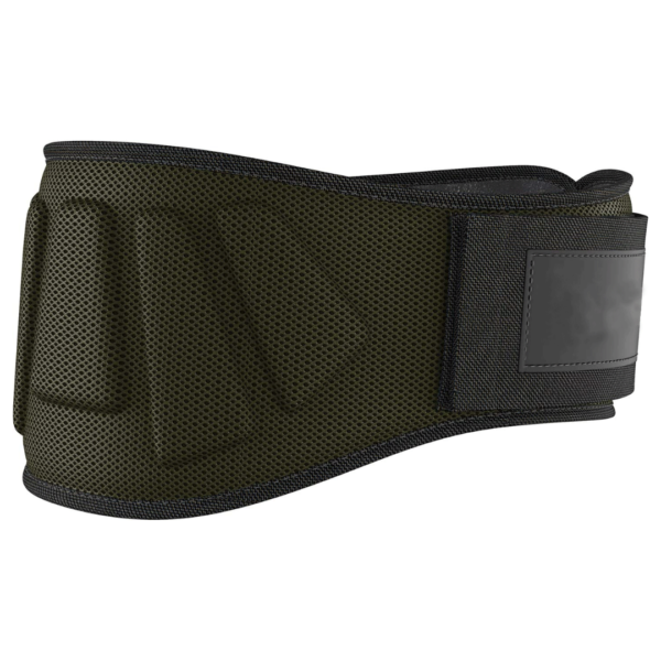 ISG Sports Neopren Webgürtel – Atmungsaktiver Stützgürtel mit Klettverschluss – Ideal für Fitness, CrossFit, Rückenschmerzen &amp; Regeneration
