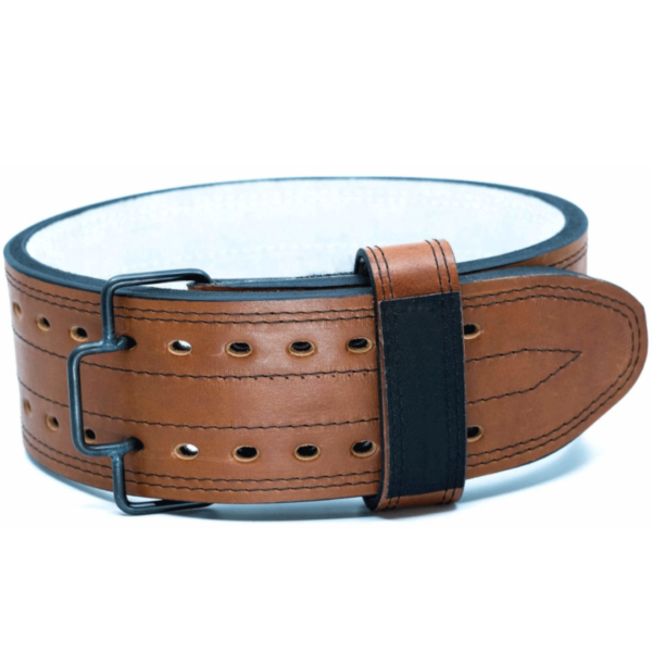 ISG Sports Leder Gürtel mit Schnellverschluss – 4" Breit 10-13mm Dick – Premium Vollrindleder für Powerlifting &amp; Krafttraining