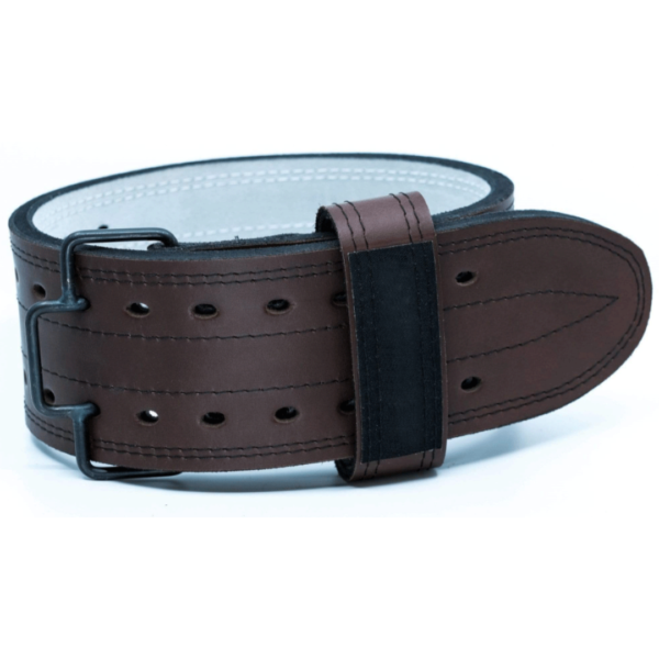 ISG Sports Leder Gürtel mit Schnellverschluss – 4" Breit 10-13mm Dick – Premium Vollrindleder für Powerlifting &amp; Krafttraining