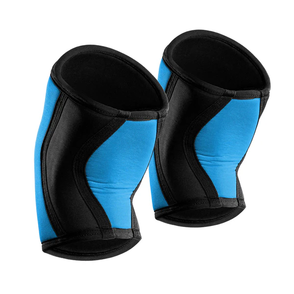 ISG Sports Blaue Knie Bandagen – 3/5/7mm Neopren – Verstellbare Kompression für Schutz, Stabilität &amp; Schmerzlinderung beim Training