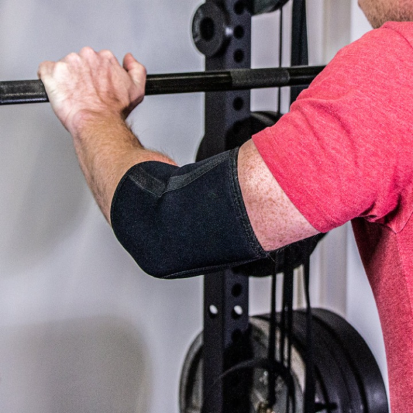 ISG Sports Schwarze Ellbogen Bandagen – 3/5/7mm Neopren – Verstellbare Kompression für Schutz, Stabilität &amp; Schmerzlinderung beim Training