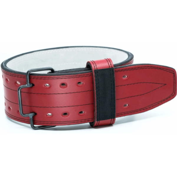 ISG Sports Leder Gürtel mit Schnellverschluss – 4" Breit 10-13mm Dick – Premium Vollrindleder für Powerlifting &amp; Krafttraining