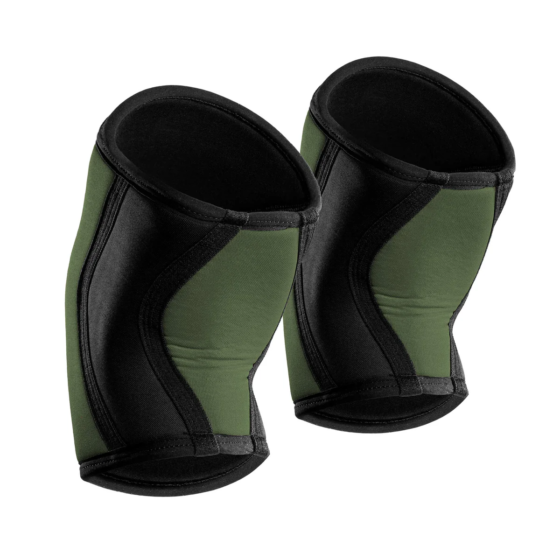 ISG Sports Grüne Knie Bandagen – 3/5/7mm Neopren – Verstellbare Kompression für Schutz, Stabilität &amp; Schmerzlinderung beim Training