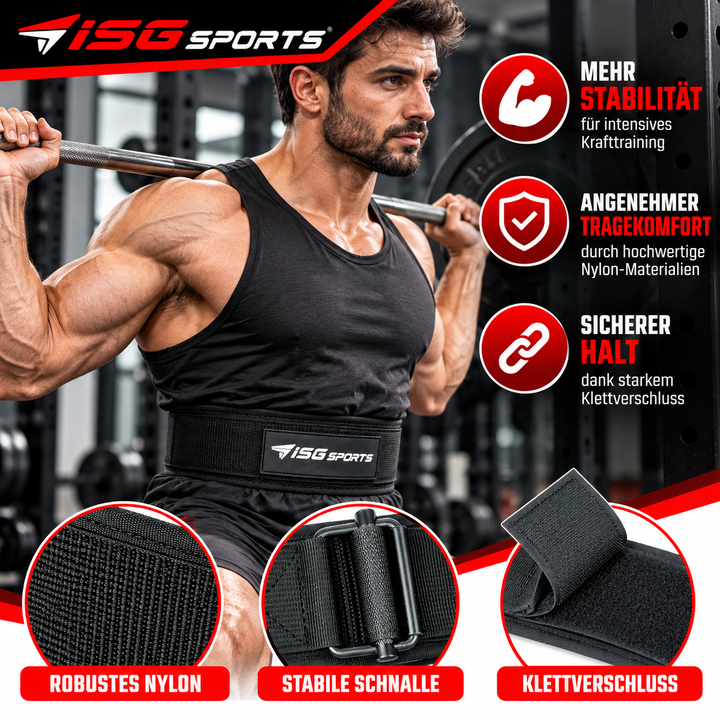 ISG Sports Nylon Gürtel – Schnellverschluss Verstellbarer Taktischer Outdoor Alltag Gürtel – Robust Leicht für Männer &amp; Frauen