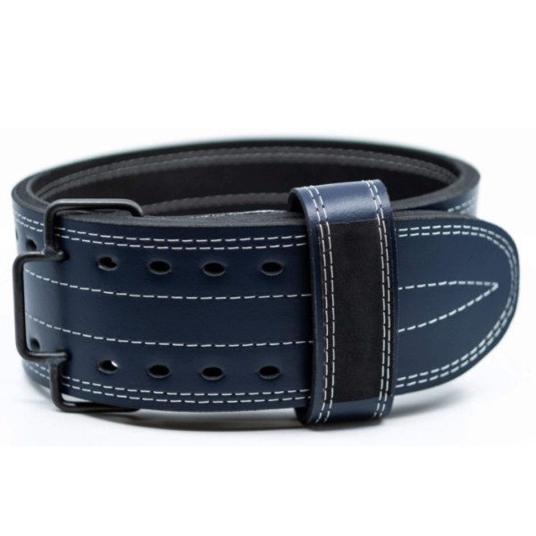 ISG Sports Leder Gürtel mit Schnellverschluss – 4" Breit 10-13mm Dick – Premium Vollrindleder für Powerlifting &amp; Krafttraining