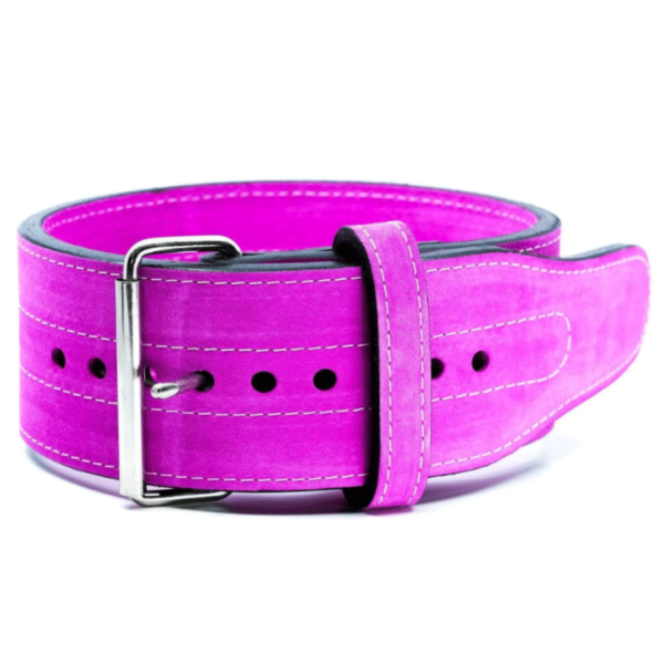 ISG Sports Einfach-Dorn Leder Hebegürtel – 4" Breit Premium Leder – Robust &amp; Langlebig für Powerlifting, Kniebeugen &amp; Kreuzheben