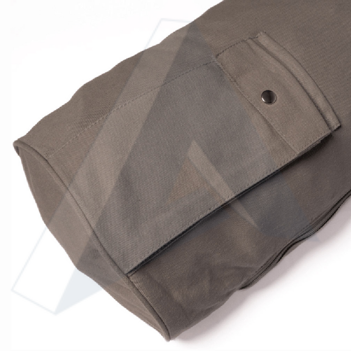 ISG Sports Yoga Mat Tragetasche Grau – Leicht &amp; Robust mit Verstellbarem Schultergurt – Für Standard &amp; Oversize Matten