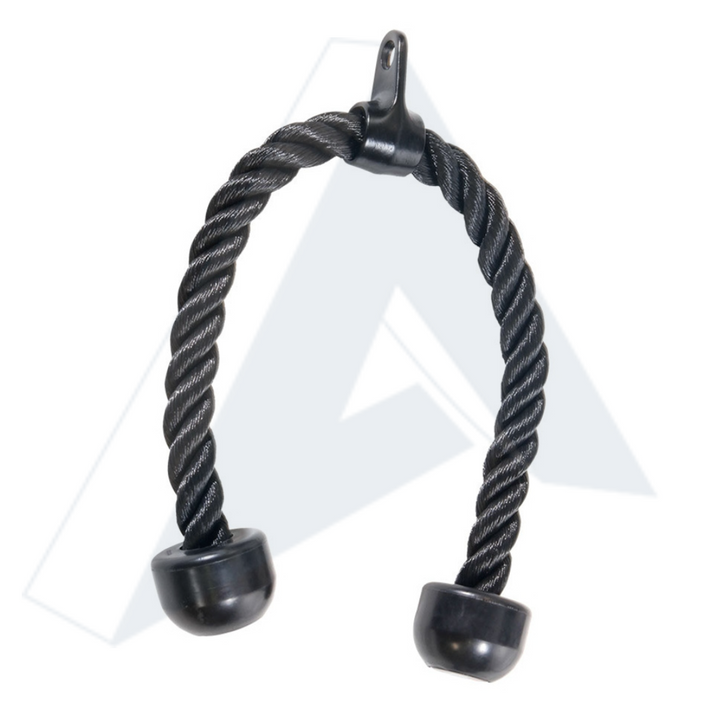 ISG Sports Trizeps Seil – Geflochtenes Nylon mit Gummispitzen &amp; Stahlbefestigung – Perfekt für Pushdowns &amp; Überkopf-Extensions