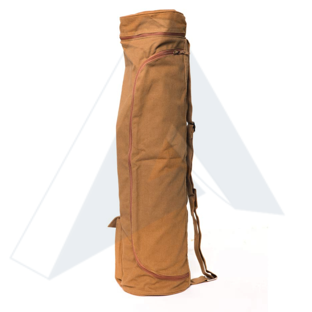 ISG Sports Yoga Mat Tragetasche Braun – Leicht &amp; Robust mit Verstellbarem Schultergurt – Für Standard &amp; Oversize Matten