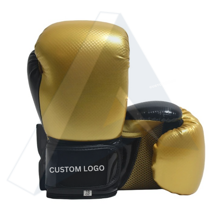 ISG Sports Boxhandschuhe Golden – Hochdichte Schaumstoffpolsterung &amp; Strapazierfähiges Kunstleder – Ideal für Sparring, Training &amp; Wettkampf