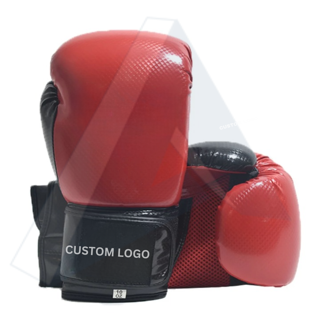 ISG Sports Boxhandschuhe Rot – Hochdichte Schaumstoffpolsterung &amp; Strapazierfähiges Kunstleder – Ideal für Sparring, Training &amp; Wettkampf