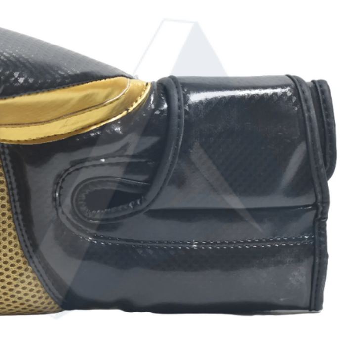 ISG Sports Boxhandschuhe Golden – Hochdichte Schaumstoffpolsterung &amp; Strapazierfähiges Kunstleder – Ideal für Sparring, Training &amp; Wettkampf