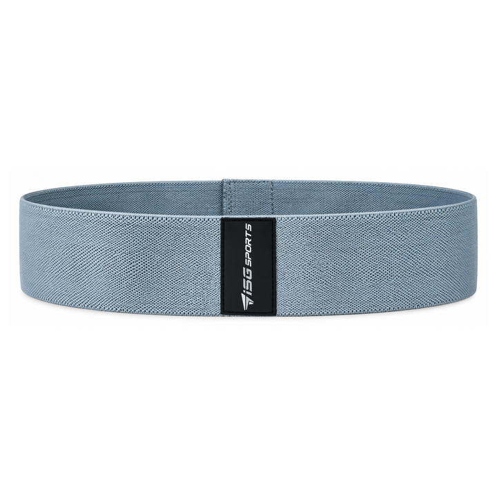 ISG Sports Graues Widerstandsband Elastisch, formstabil &amp; ideal für Squats, Ausfallschritte &amp; Ganzkörper Workouts